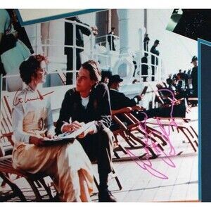 SIGNED Leonardo DeCaprio and Kate Winslet 42x31 Framed Titanic Photographs Rare